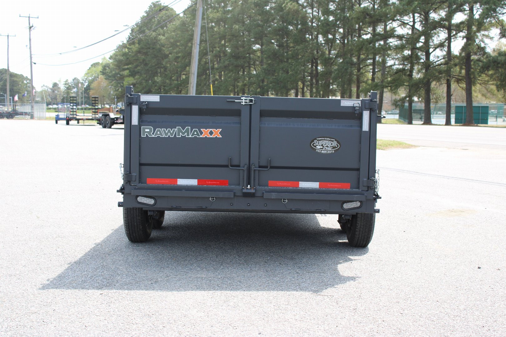 New 2025 RawMaxx 7x14 14K Dump Trailer