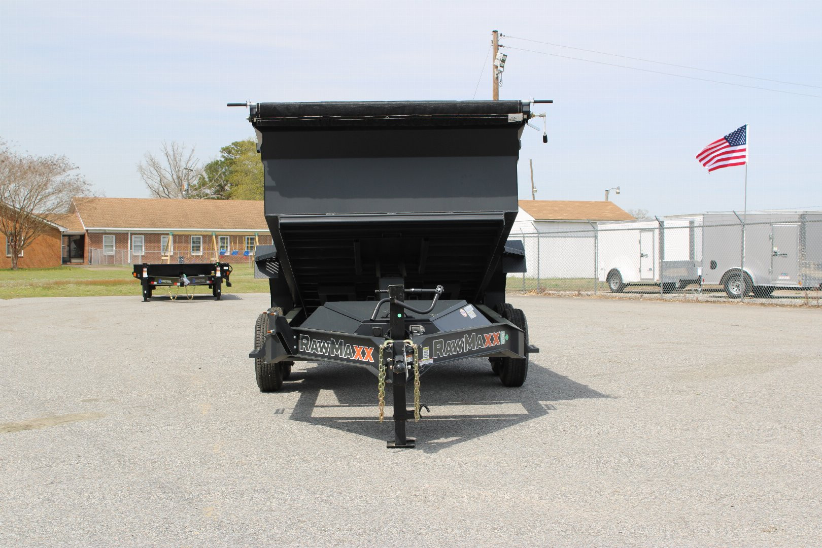 New 2025 RawMaxx 7x14 14K Dump Trailer