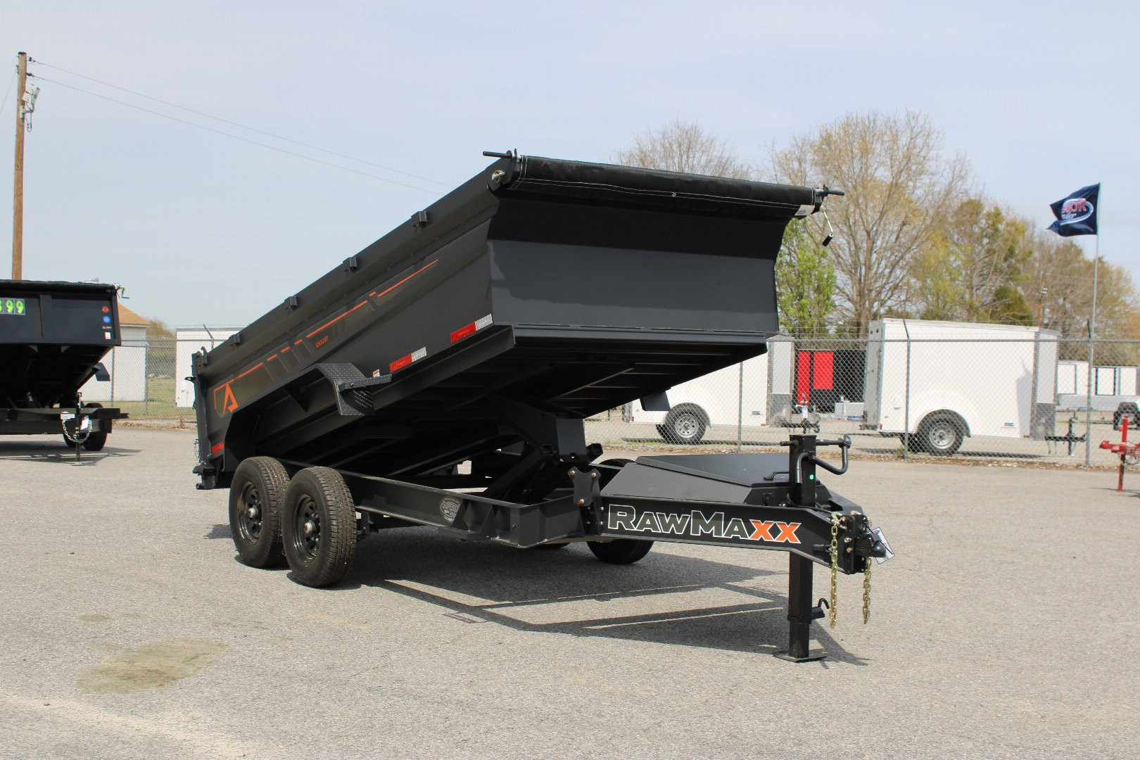 New 2025 RawMaxx 7x14 14K Dump Trailer