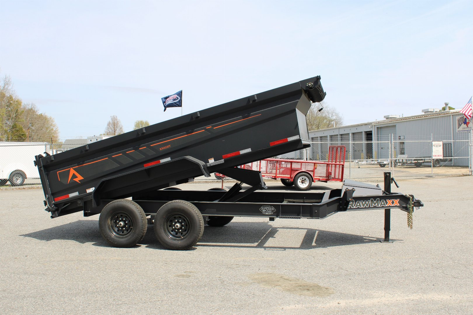 New 2025 RawMaxx 7x14 14K Dump Trailer