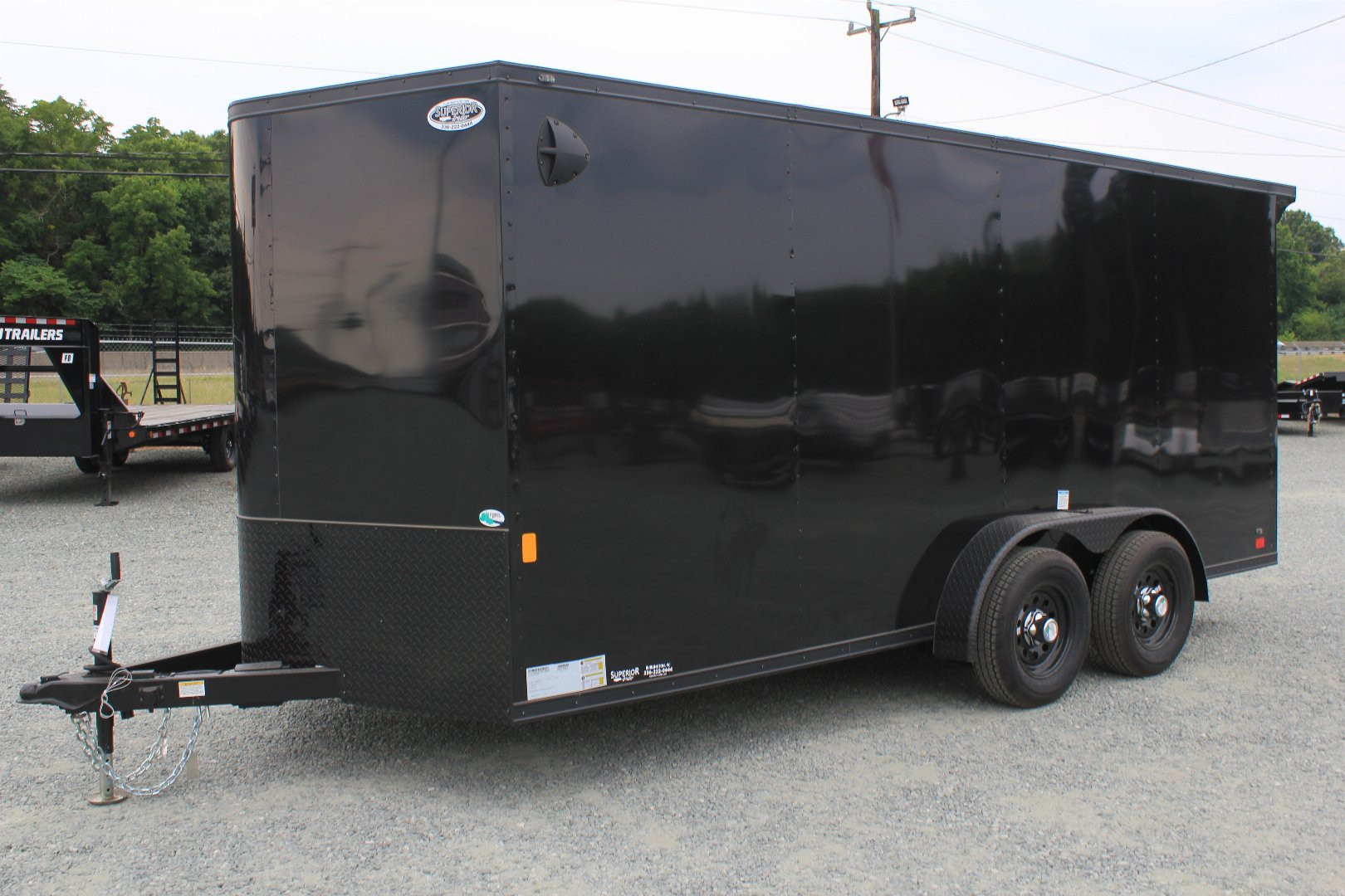 New 2024 CONTINENTAL CARGO 7X16 Black Out w/ Ramp Door & Rear Wing