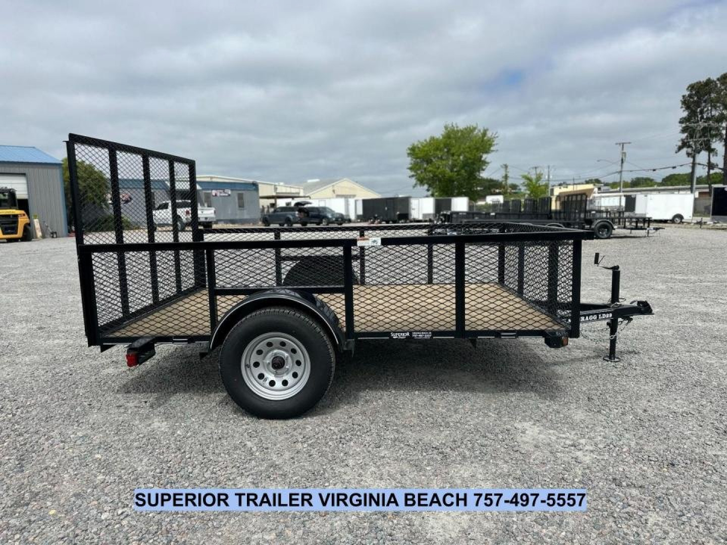 New 2025 TEXAS BRAGG TRAILERS 6x10LD w/ Gate and 2ft Expanded Sides Utility Trailer