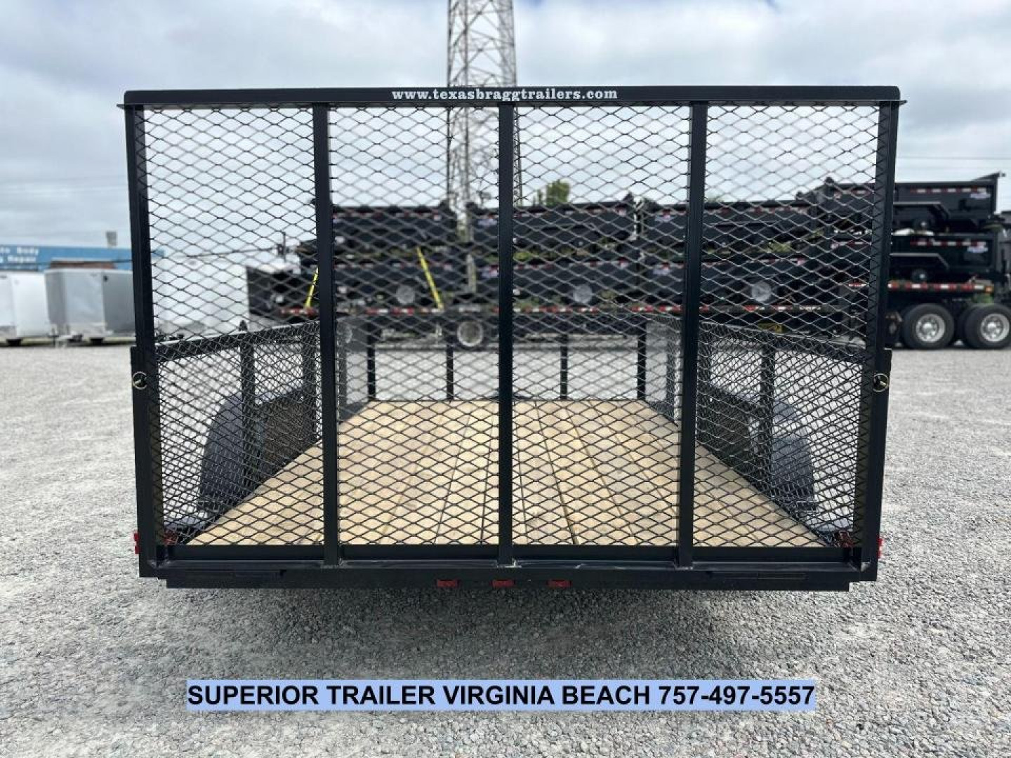 New 2025 TEXAS BRAGG TRAILERS 6x10LD w/ Gate and 2ft Expanded Sides Utility Trailer