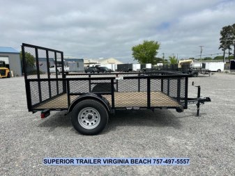 New 2025 TEXAS BRAGG TRAILERS 6x10LD w/ Gate and 2ft Expanded Sides Utility Trailer