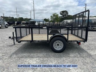New 2025 TEXAS BRAGG TRAILERS 6x10LD w/ Gate and 2ft Expanded Sides Utility Trailer