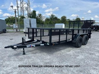 New 2025 TEXAS BRAGG TRAILERS 14P w/ 2ft Sides & Gate Utility Trailer