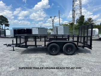 New 2025 TEXAS BRAGG TRAILERS 14P w/ 2ft Sides & Gate Utility Trailer