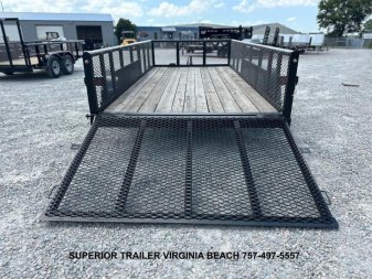 New 2025 TEXAS BRAGG TRAILERS 14P w/ 2ft Sides & Gate Utility Trailer