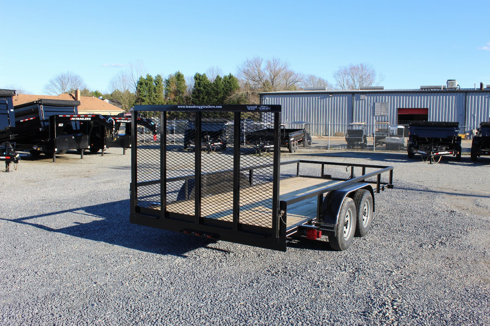New 2025 TEXAS BRAGG TRAILERS 16LD w/ Gate Utility Trailer