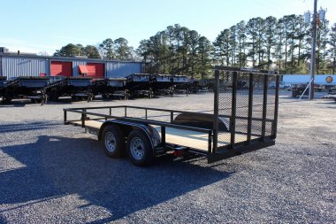 New 2025 TEXAS BRAGG TRAILERS 16LD w/ Gate Utility Trailer