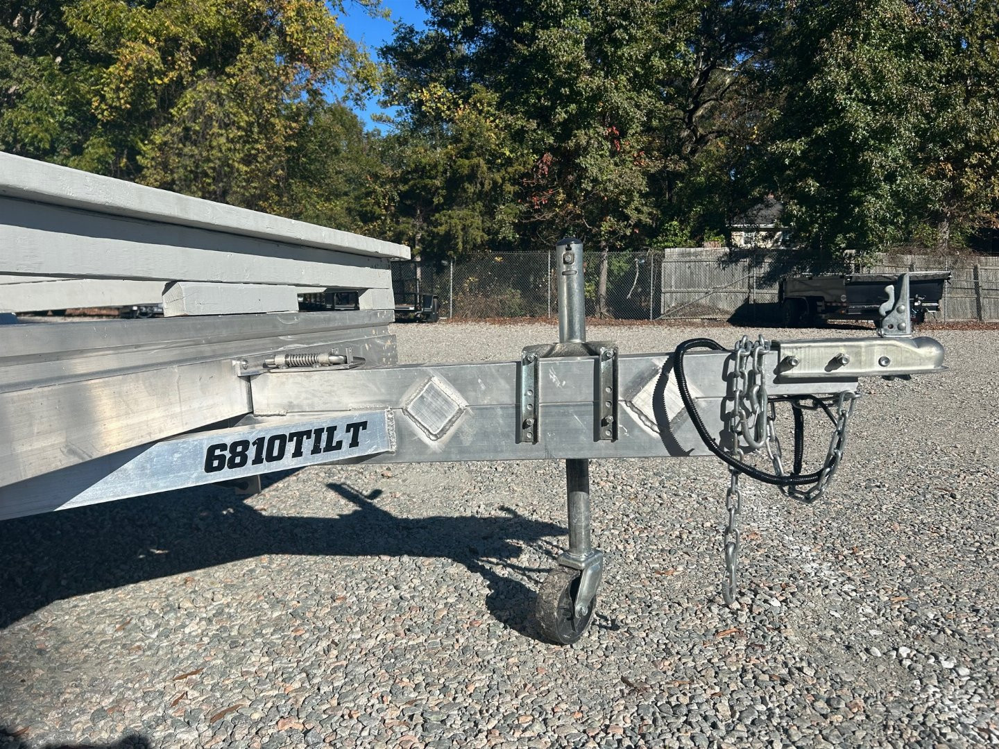 Used USED 2024 ALUMA 6810 Tilt Utility Trailer