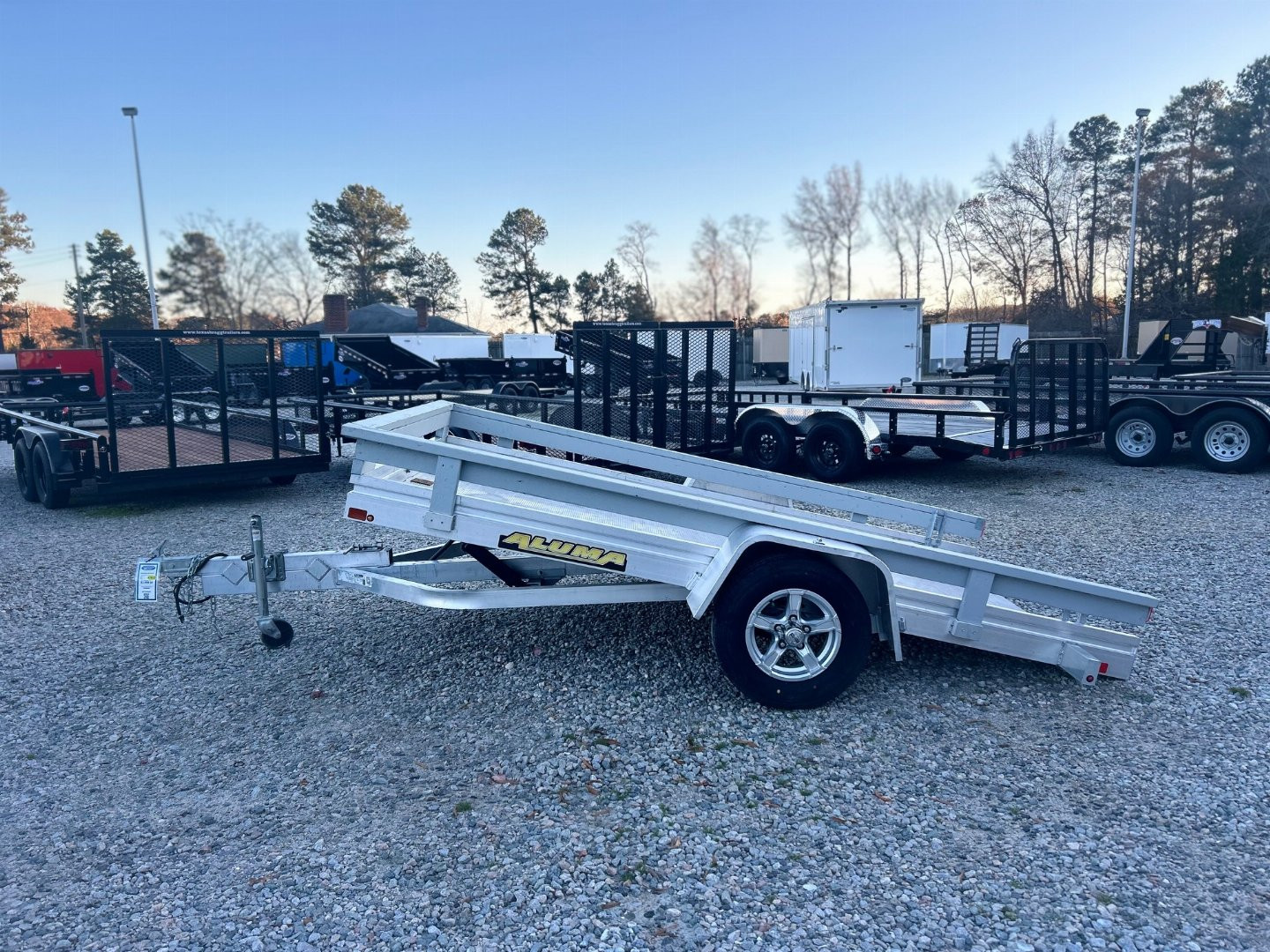 Used USED 2024 ALUMA 6810 Tilt Utility Trailer