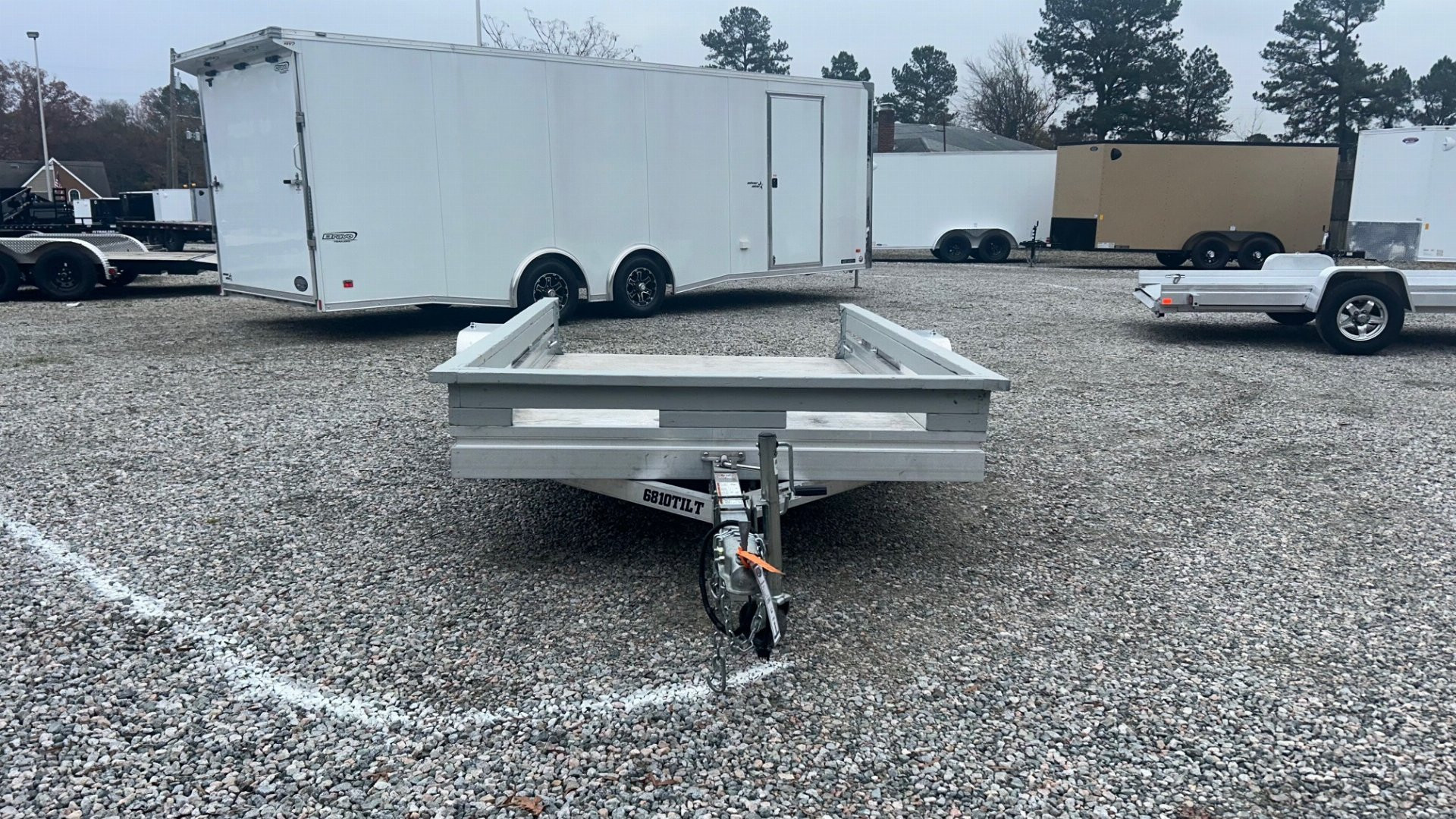 Used USED 2024 ALUMA 6810 Tilt Utility Trailer
