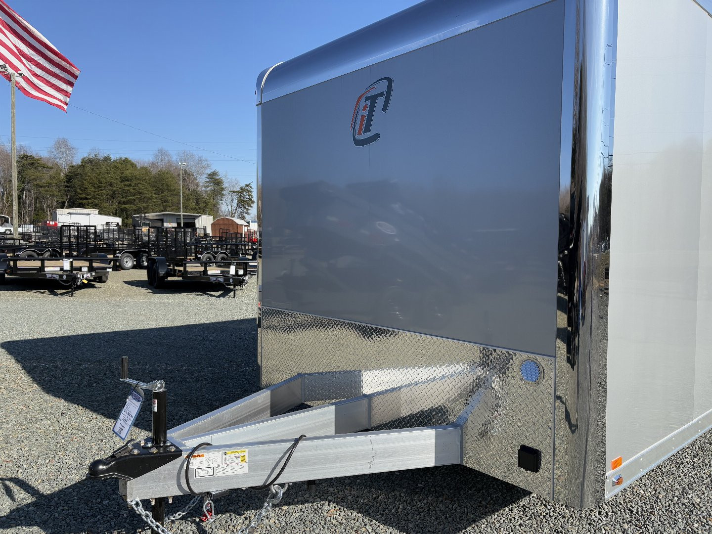 New 2025 INTECH TRAILERS 8.5x24 10K Car/Race Trailer With Escape Door