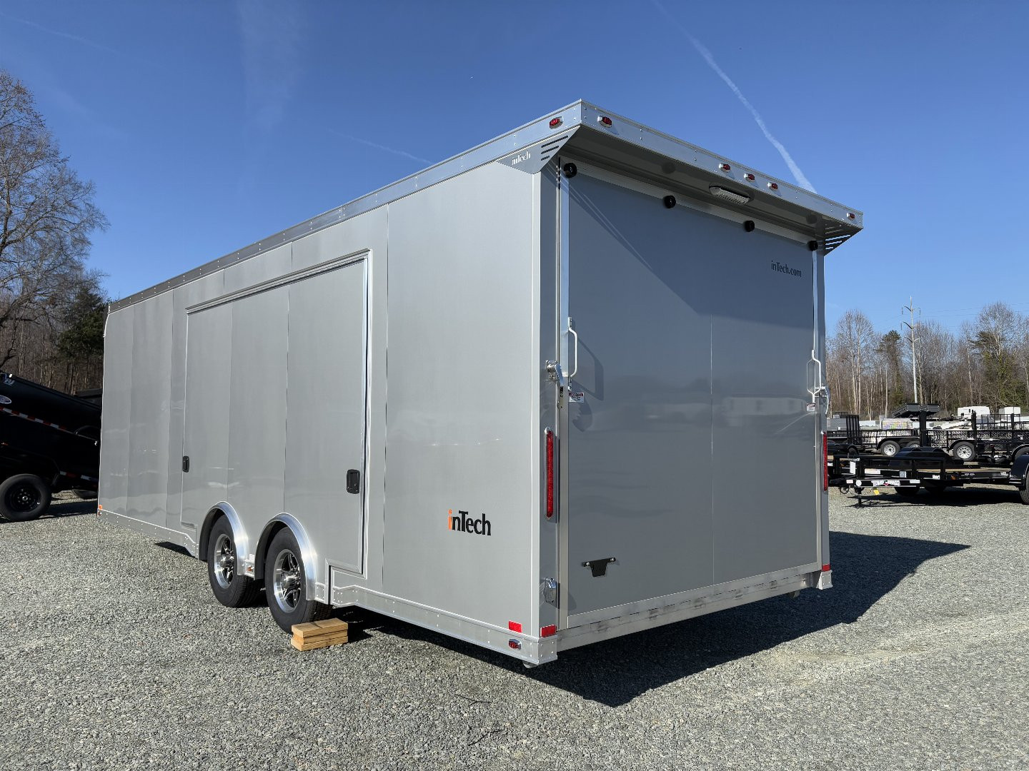 New 2025 INTECH TRAILERS 8.5x24 10K Car/Race Trailer With Escape Door