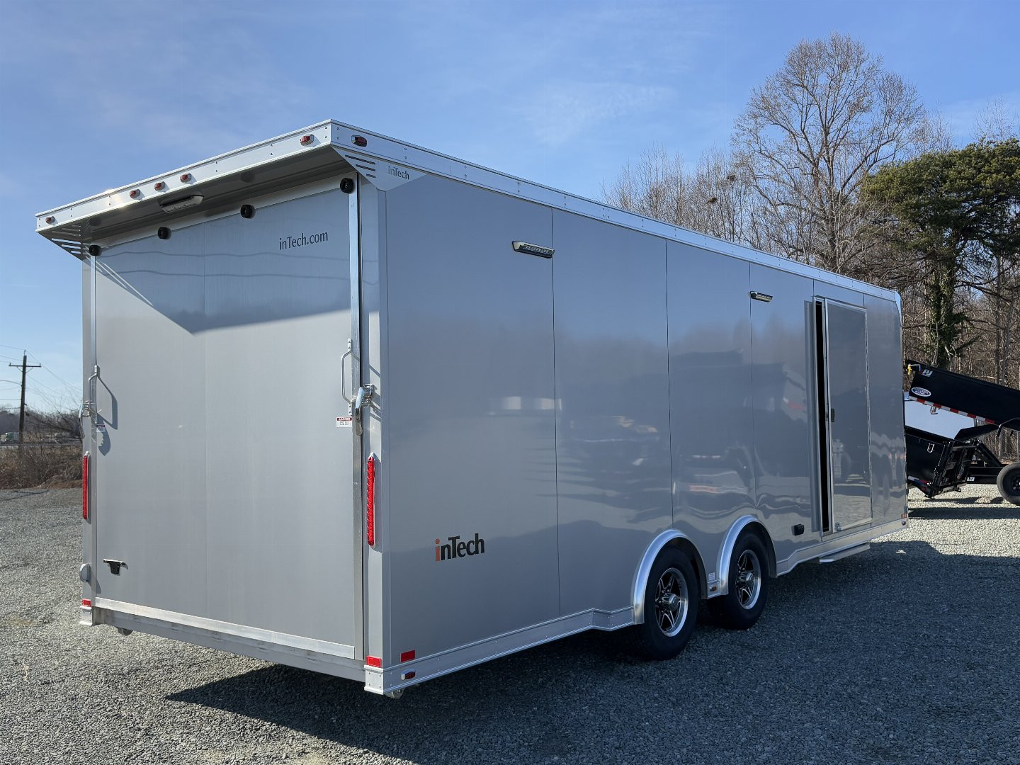 New 2025 INTECH TRAILERS 8.5x24 10K Car/Race Trailer With Escape Door