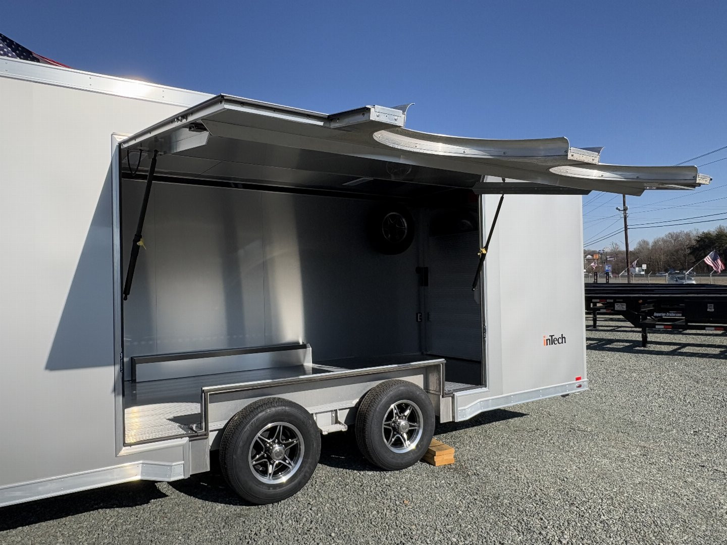 New 2025 INTECH TRAILERS 8.5x24 10K Car/Race Trailer With Escape Door