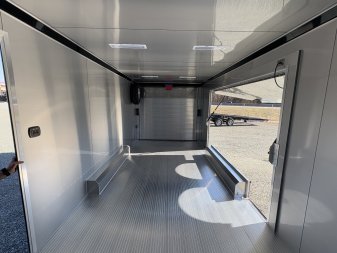 New 2025 INTECH TRAILERS 8.5x24 10K Car/Race Trailer With Escape Door