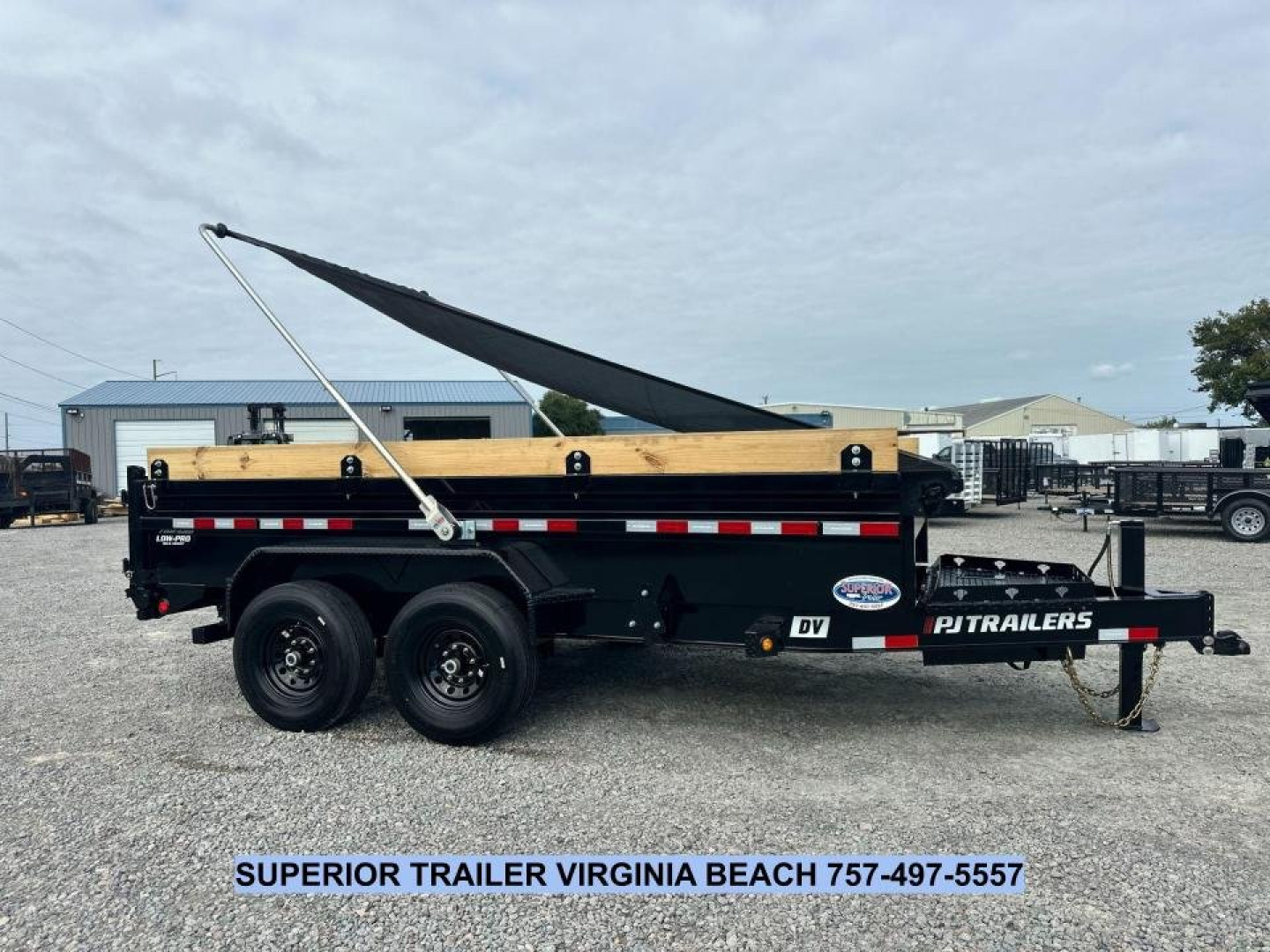New 2025 PJ Trailers Voyager 7x14 Dump Trailer