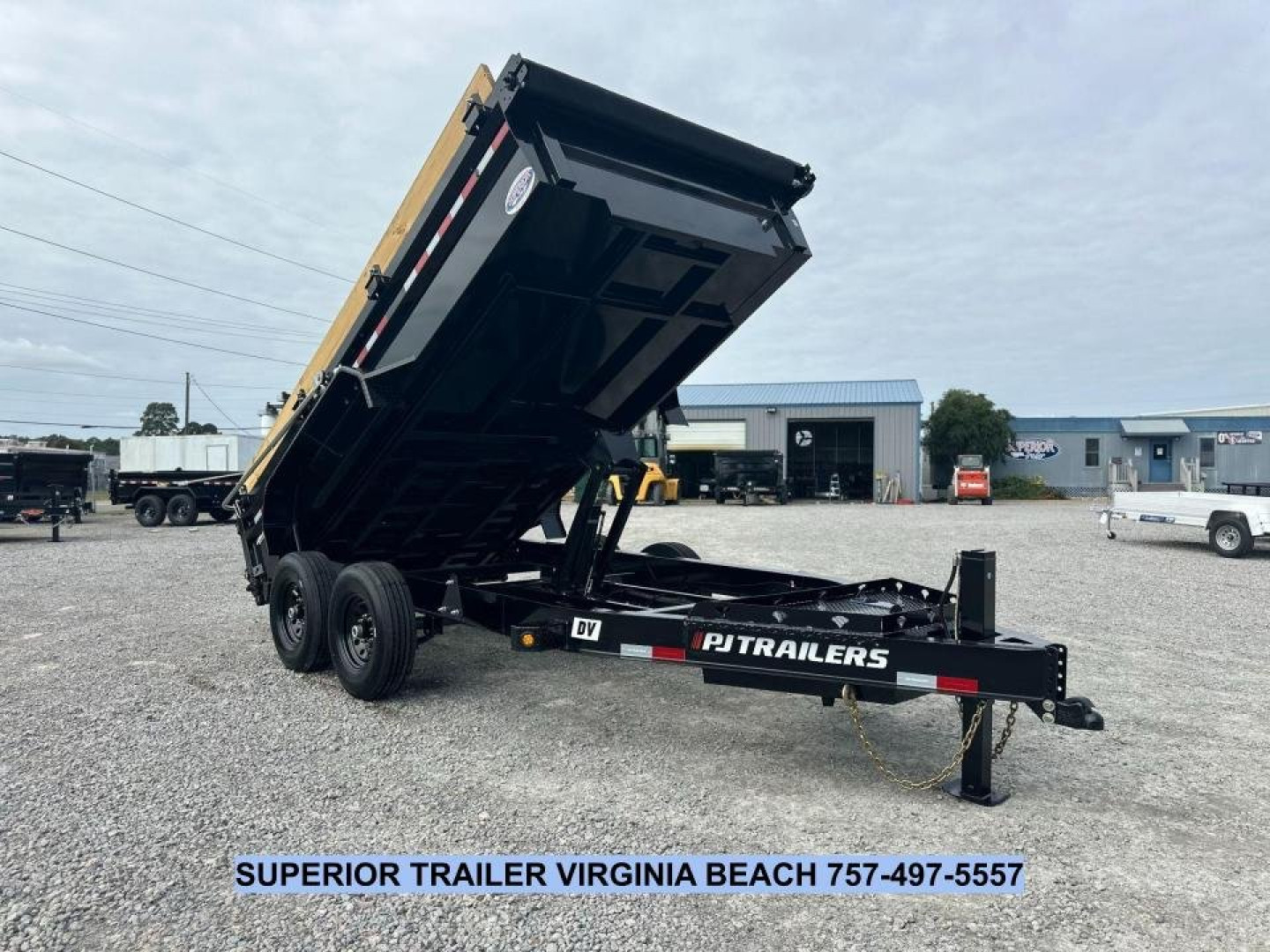 New 2025 PJ Trailers Voyager 7x14 Dump Trailer