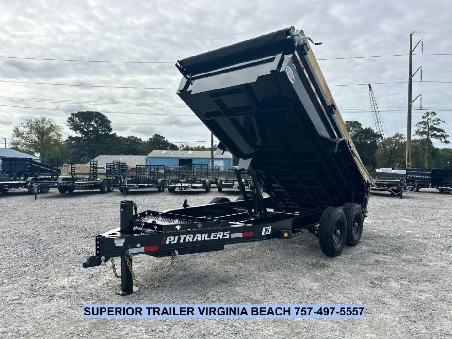 New 2025 PJ Trailers Voyager 7x14 Dump Trailer