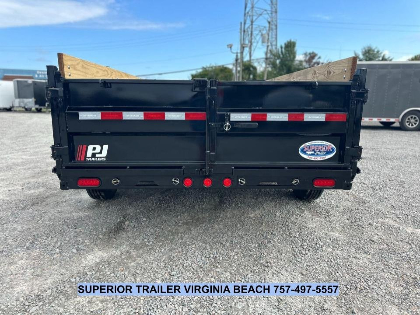 New 2025 PJ Trailers Voyager 7x14 Dump Trailer