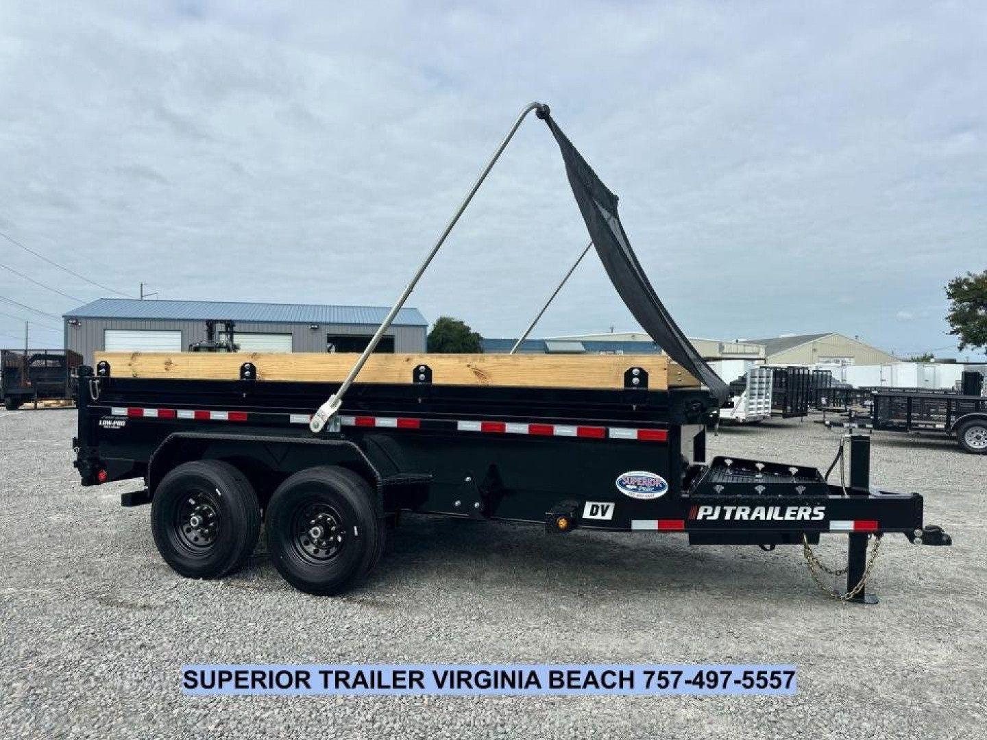 New 2025 PJ Trailers Voyager 7x14 Dump Trailer