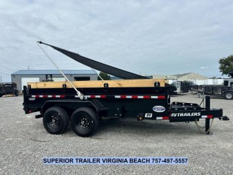New 2025 PJ Trailers Voyager 7x14 Dump Trailer
