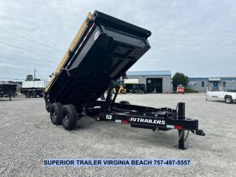 New 2025 PJ Trailers Voyager 7x14 Dump Trailer