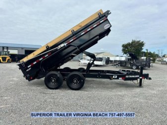 New 2025 PJ Trailers Voyager 7x14 Dump Trailer