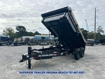 New 2025 PJ Trailers Voyager 7x14 Dump Trailer