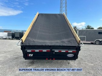 New 2025 PJ Trailers Voyager 7x14 Dump Trailer