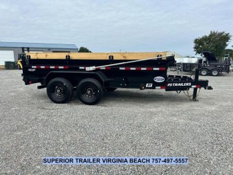 New 2025 PJ Trailers Voyager 7x14 Dump Trailer