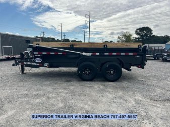 New 2025 PJ Trailers Voyager 7x14 Dump Trailer
