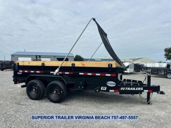 New 2025 PJ Trailers Voyager 7x14 Dump Trailer