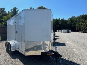 New 2025 CONTINENTAL CARGO 6x12 7K Enclosed w/ Rear Wing & Double Rear Door