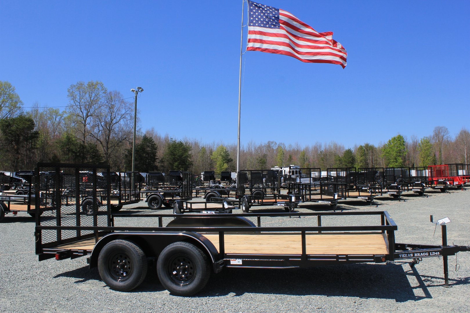 New 2024 TEXAS BRAGG TRAILERS 16LD w/ Gate Utility Trailer