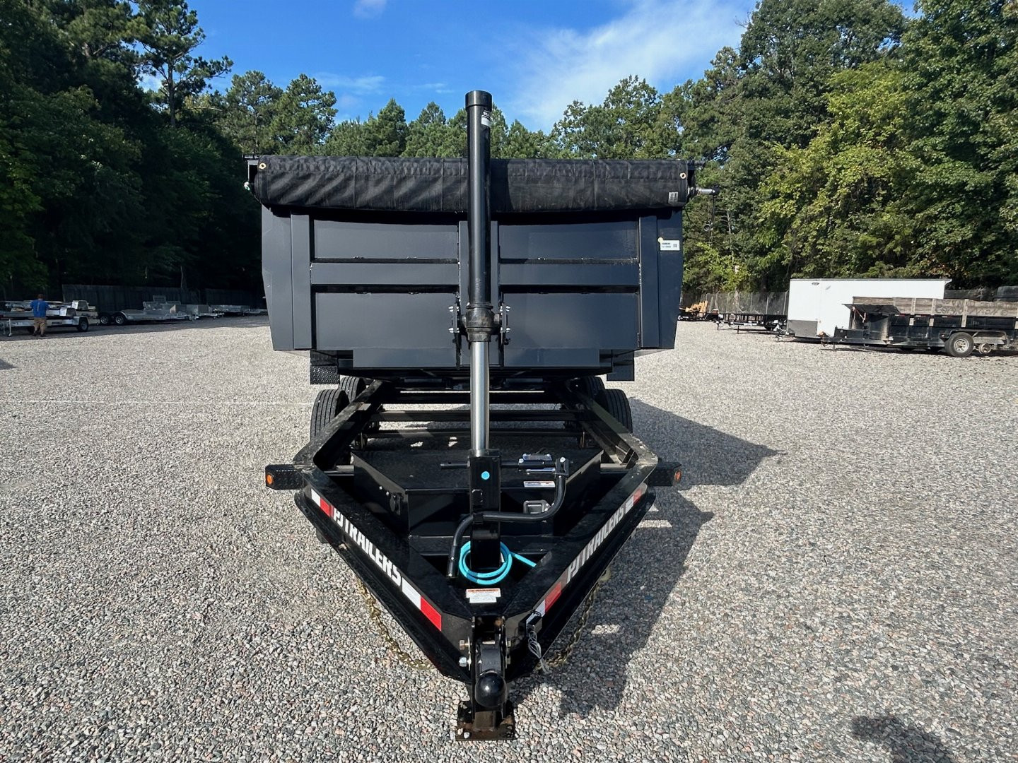 New 2025 PJ TRAILERS 7X14 DT 14K Low Pro Telescopic Dump Trailer