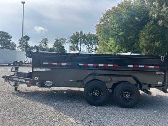 New 2025 PJ TRAILERS 7X14 DT 14K Low Pro Telescopic Dump Trailer
