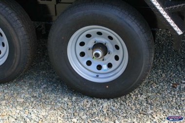 New 2025 HAWKE TRAILERS 6X12 10K Dump w/ Spreader Gate Ramps and Tarp