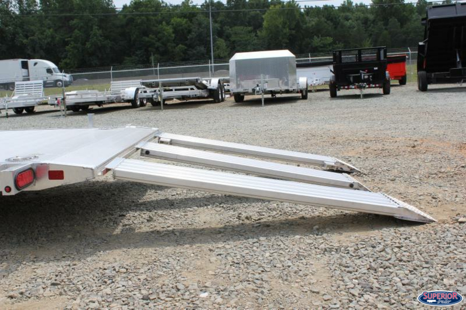 New 2025 ALUMA 8214HS Tilt Slingshot Trailer Motorcycle Trailer