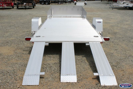 New 2025 ALUMA 8214HS Tilt Slingshot Trailer Motorcycle Trailer