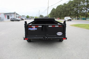 New 2025 HAWKE TRAILERS 6X12 10K Dump w/ Spreader Gate Ramps and Tarp Dump Trailer