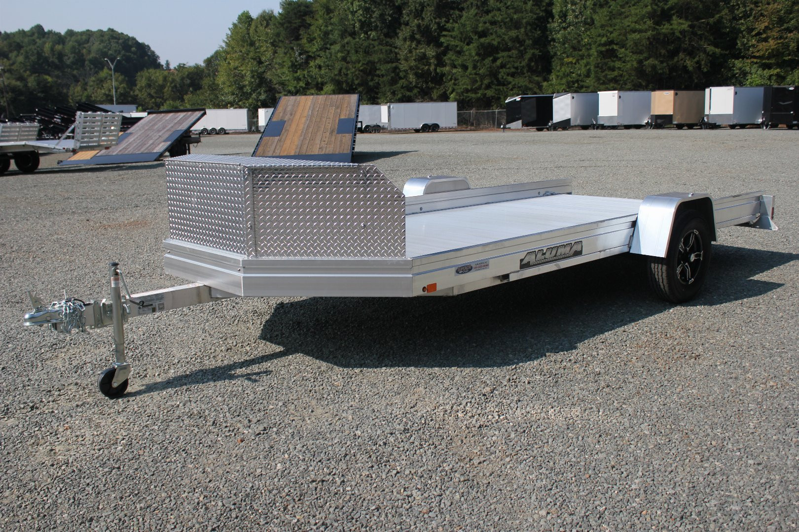 New 2025 Aluma UTR-14 UTV Trailer w/ Rock Guard Storage Box