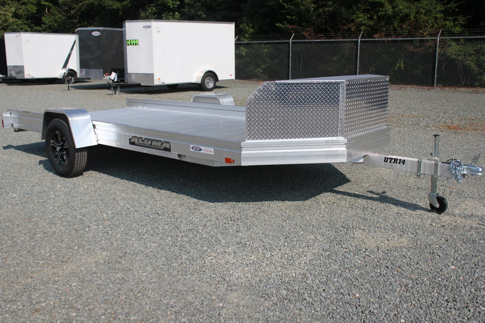 New 2025 Aluma UTR-14 UTV Trailer w/ Rock Guard Storage Box