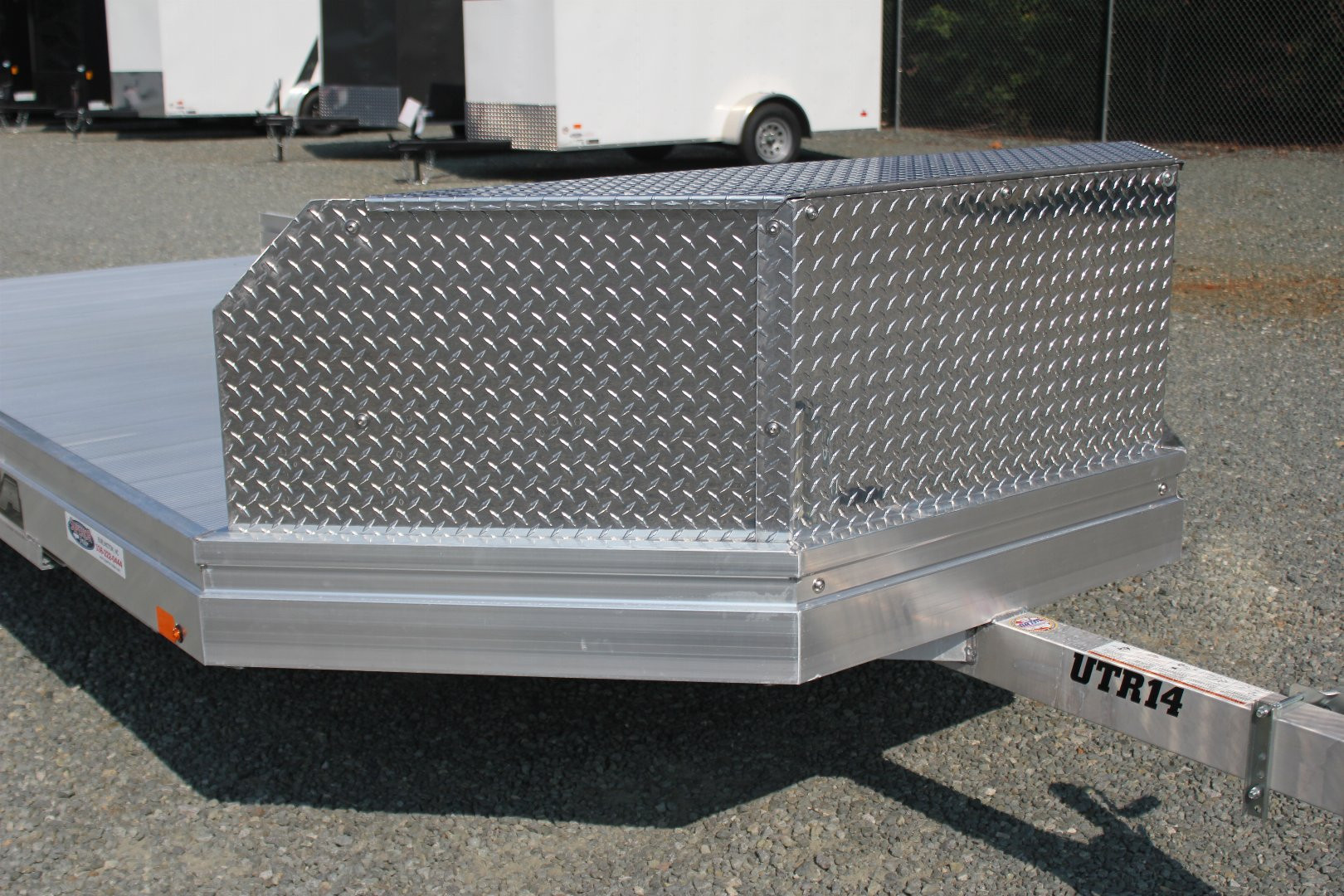New 2025 Aluma UTR-14 UTV Trailer w/ Rock Guard Storage Box