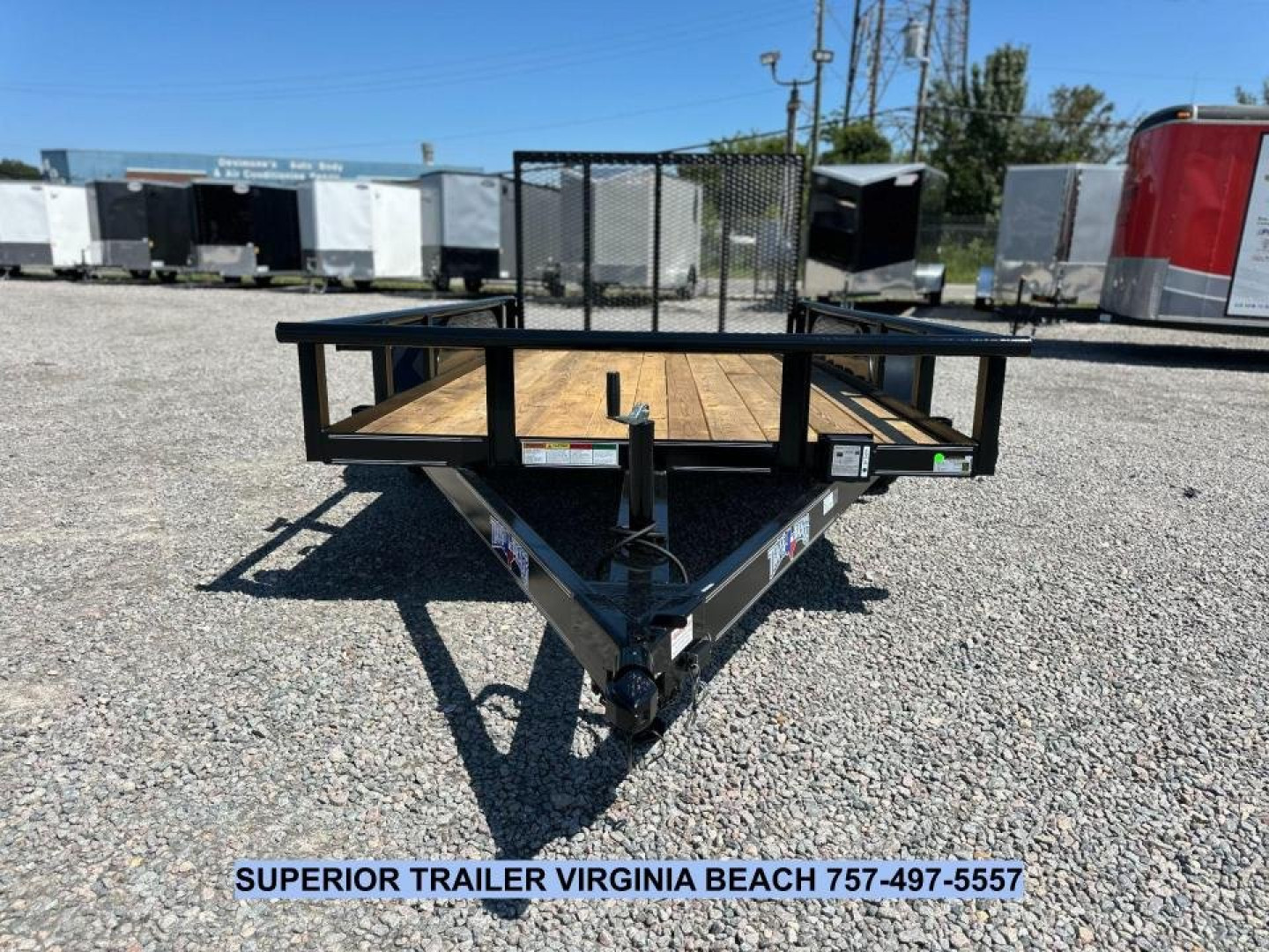 New 2024 TEXAS BRAGG TRAILERS 12P w/ Gate Utility Trailer