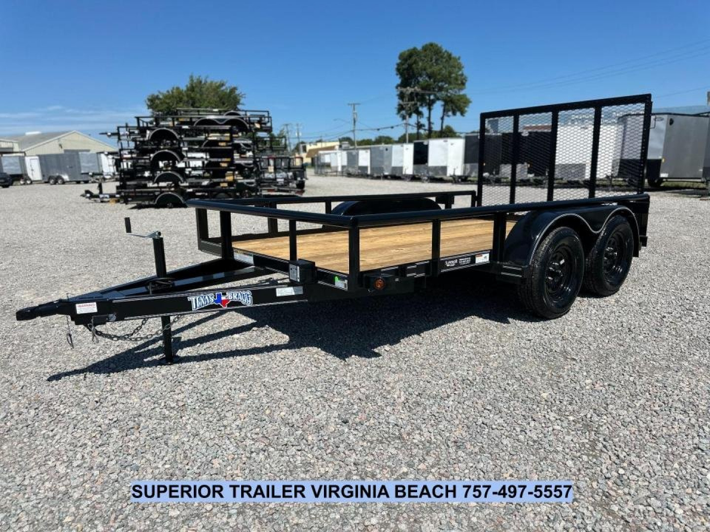 New 2024 TEXAS BRAGG TRAILERS 12P w/ Gate Utility Trailer