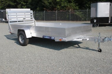 New 2025 ALUMA 6812H w/ 12  Solid Sides & Gate Utility Trailer