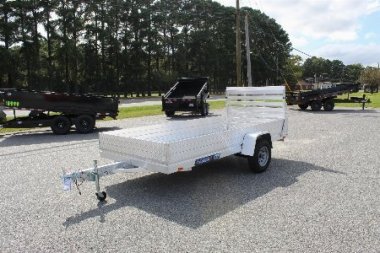 New 2025 ALUMA 6812H w/ 12  Solid Sides & Gate Utility Trailer